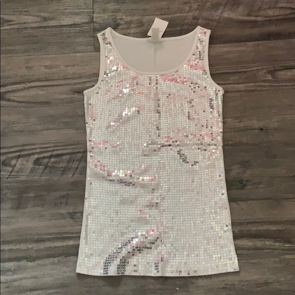 Sequined tank
